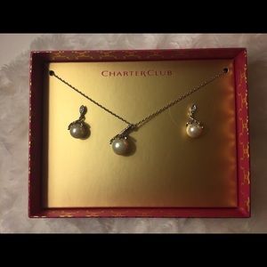 Gift set jewelry, earrings, necklace